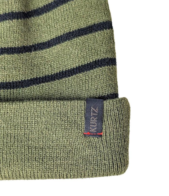 A. Kurtz Deck Stripe Beanie MILITARY