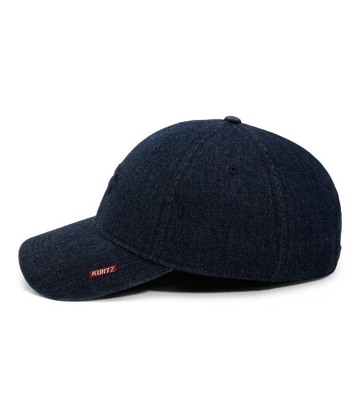 A. Kurtz Denim Baseball Cap INDIGO