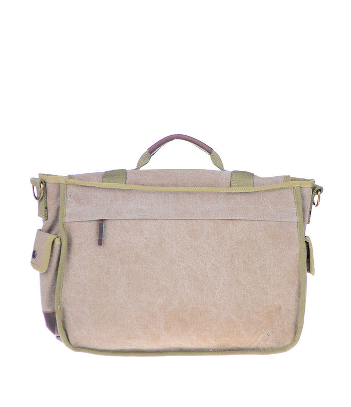 A. Kurtz Dogwood Canvas Messenger TAN