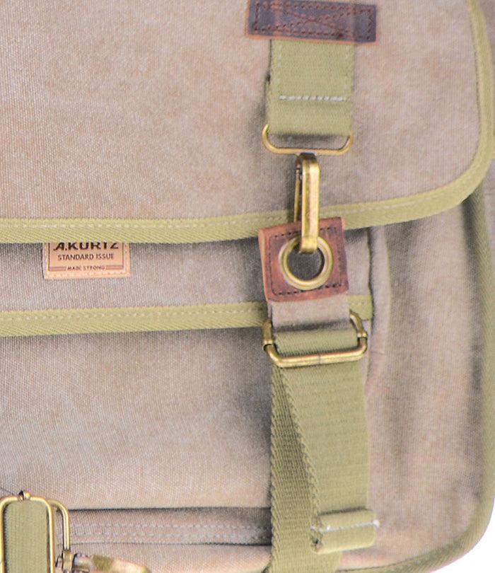 A. Kurtz Dogwood Canvas Messenger TAN