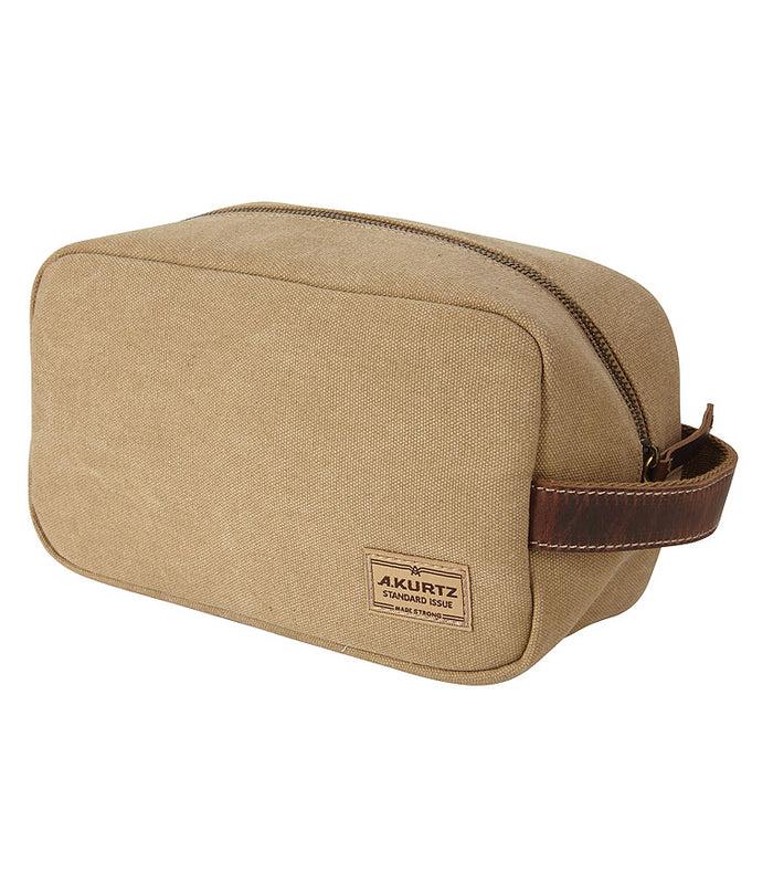 a. kurtz Dopp Kit Toiletry Bag TAN