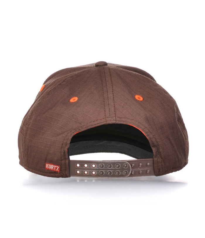 A. Kurtz Flat Visor Ripstop Cap BROWN