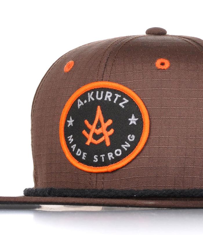 A. Kurtz Flat Visor Ripstop Cap BROWN