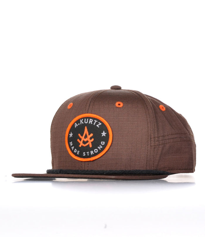 a. kurtz Flat Visor Ripstop Cap BROWN