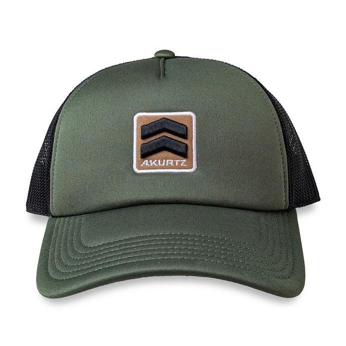 A. Kurtz Foam Chevron Trucker Cap DARK MILITARY