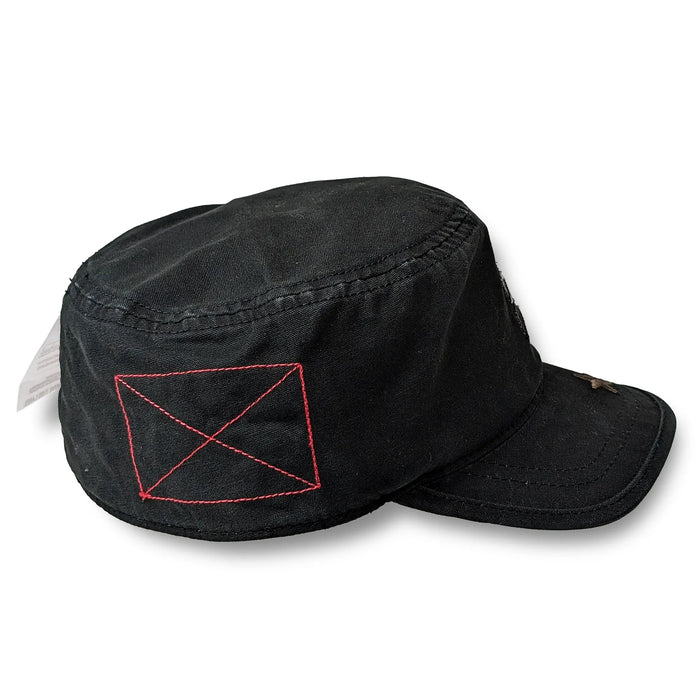 A.Kurtz Fritz Camo Detail Cadet Cap BLACK