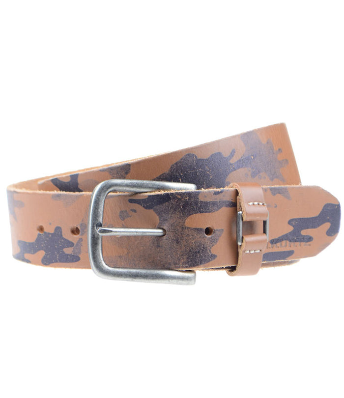 a. kurtz Hadden Leather Camo Belt BROWN