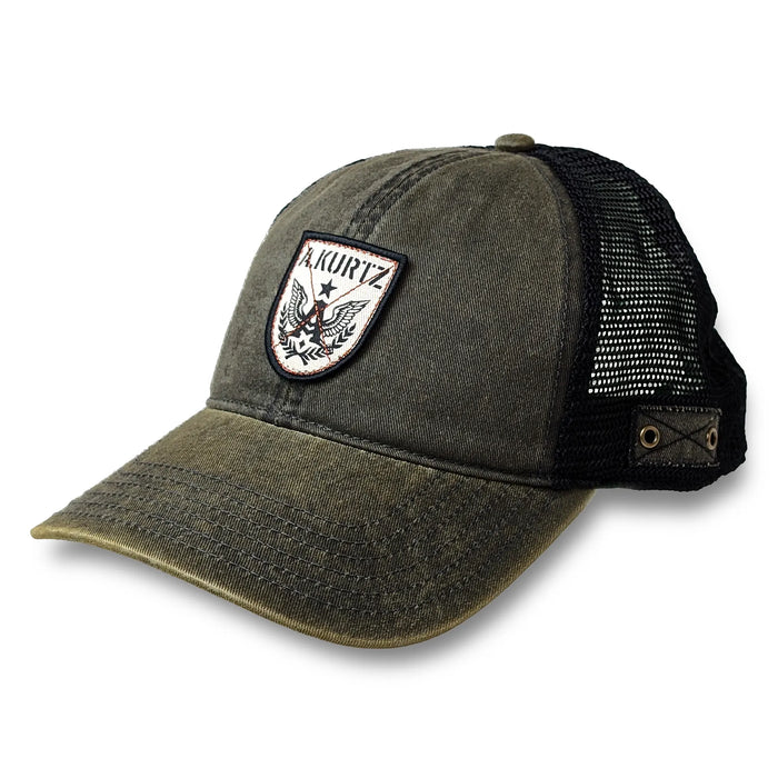 A. Kurtz Jet Pilot Baseball Cap Gray Jet Wash