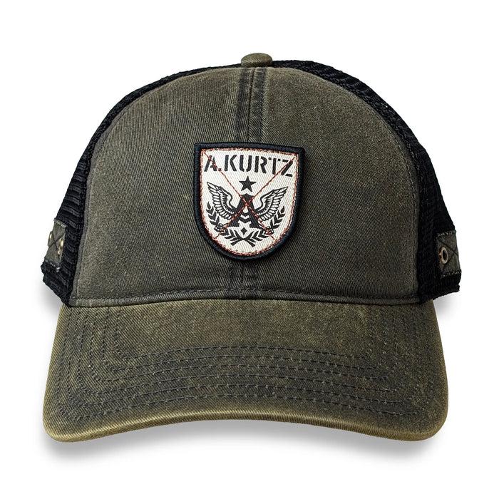 A. Kurtz Jet Pilot Baseball Cap Gray Jet Wash