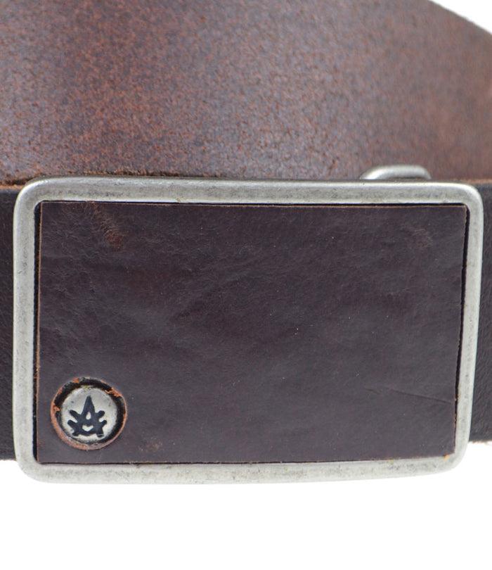 A. Kurtz Keller Buffalo Leather Belt BROWN