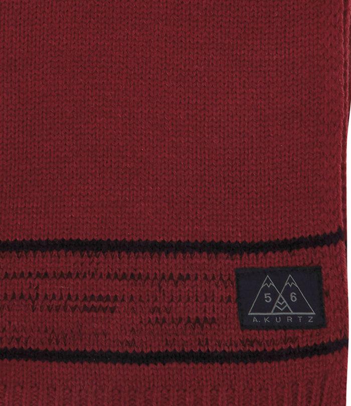 A. Kurtz Knit Scarf DARK RED