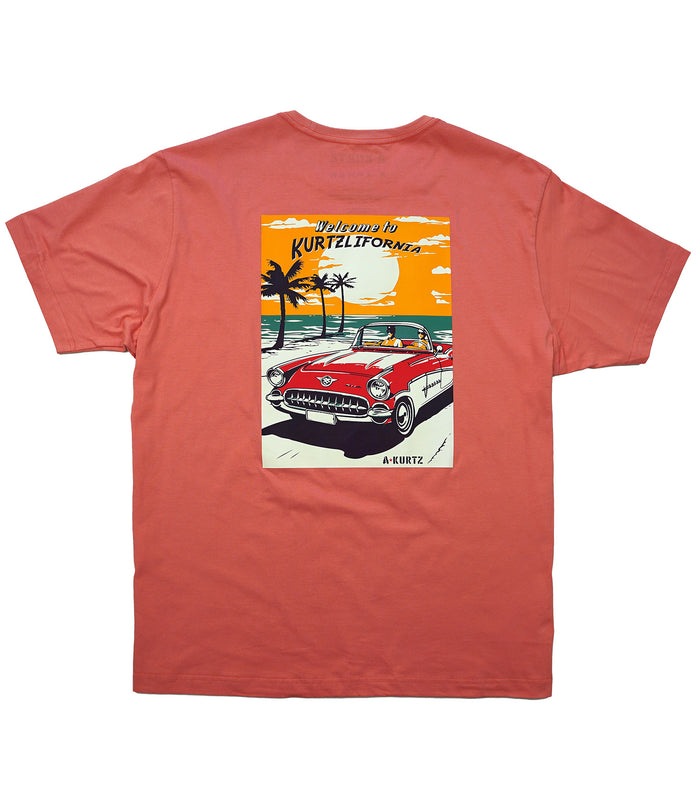 A. Kurtz Kurtzlifornia Beach Graphic Tee S/S White