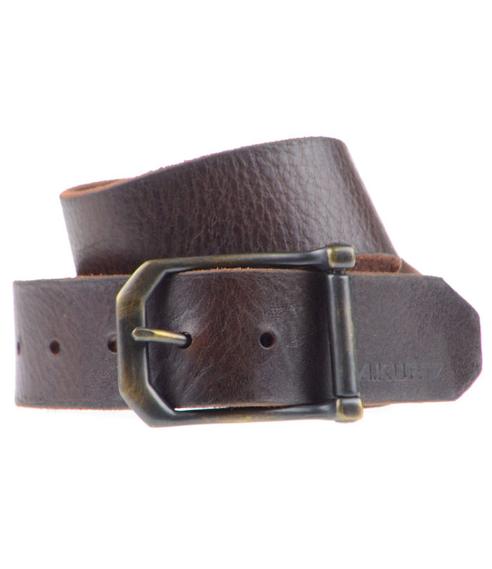 a. kurtz Lambert Buffalo Leather belt BROWN