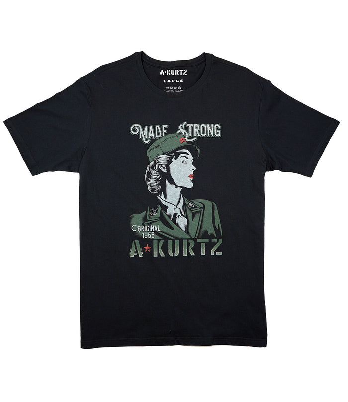 a. kurtz Made Strong Vintage Graphic Tee S/S Black