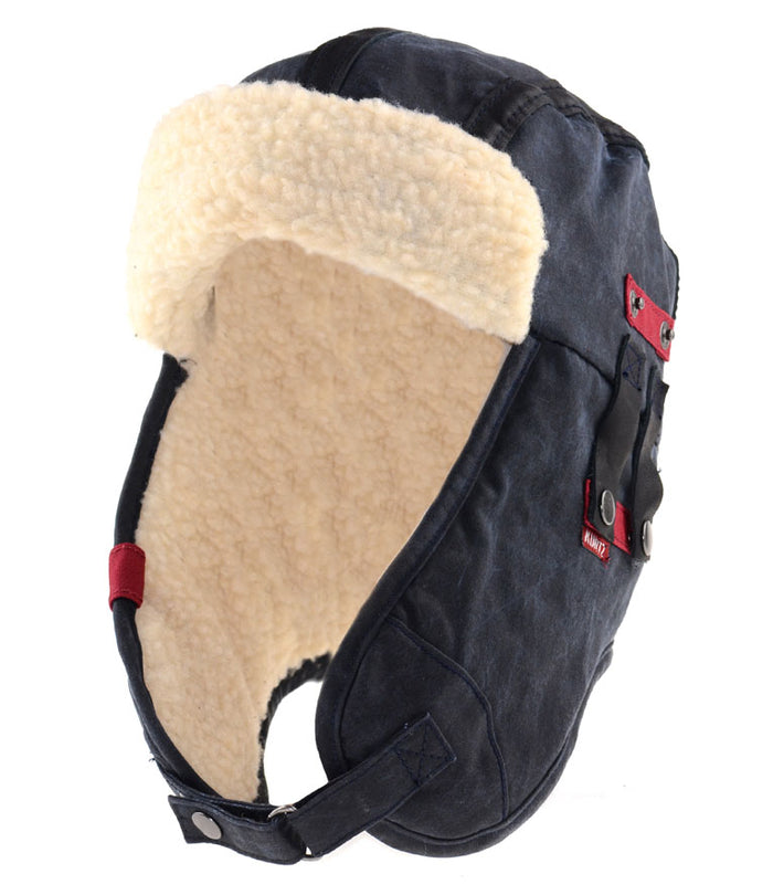 A. Kurtz Major Leather Bomber Hat BROWN