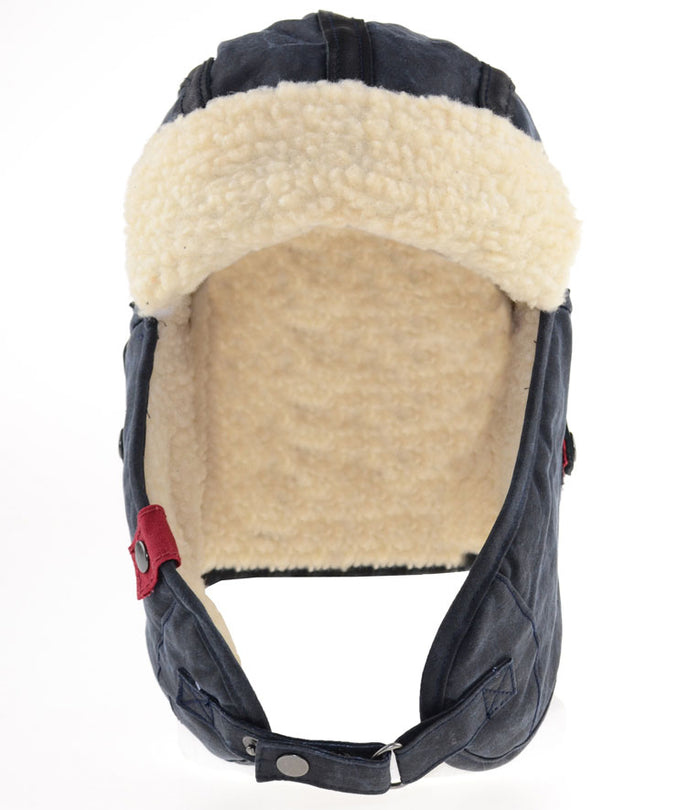 A. Kurtz Major Leather Bomber Hat BROWN