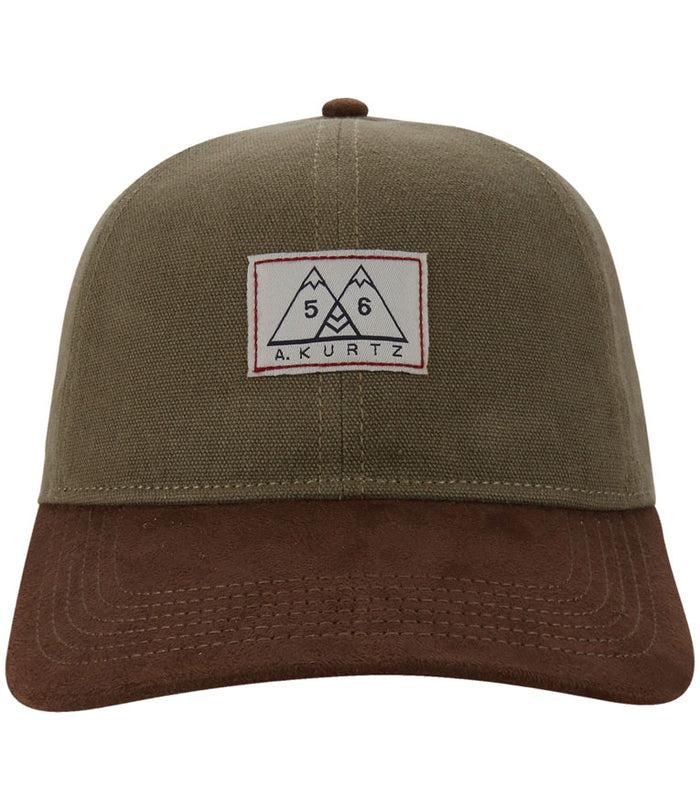 A. Kurtz Suede Visor Cap MILITARY