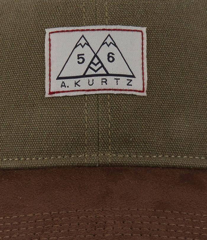 A. Kurtz Suede Visor Cap MILITARY