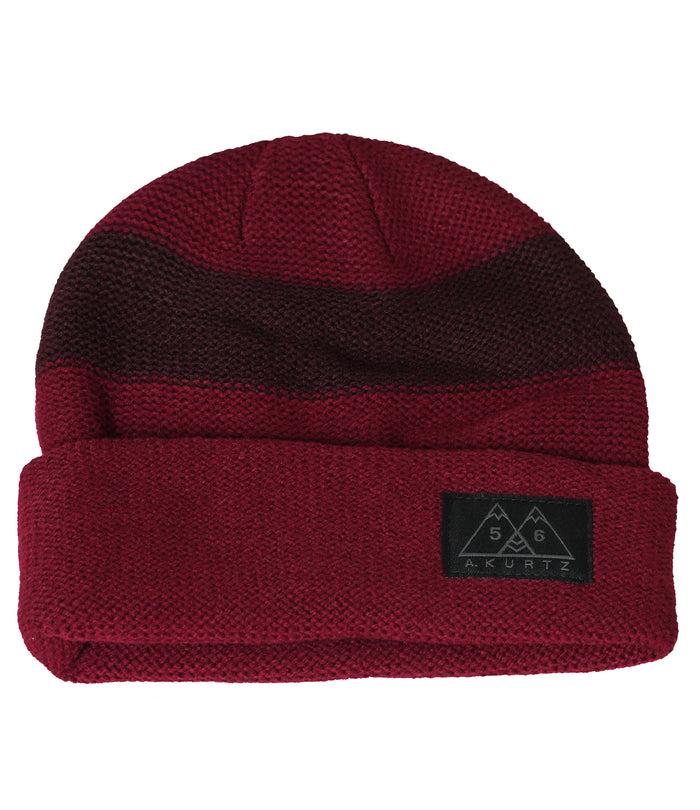 a. kurtz Tic Stripe Watchcap DARK RED