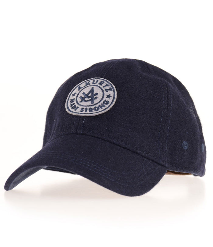a. kurtz Wesley Wool Baseball Cap NAVY