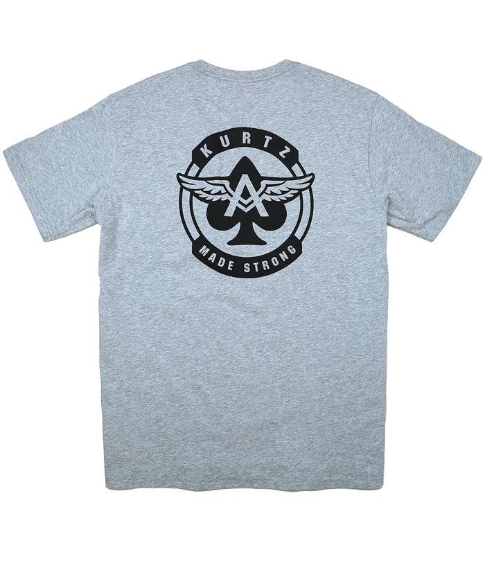 A. Kurtz Wings Graphic Tee S/S Steel Blue