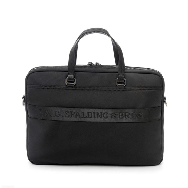 A.g. Spalding & Bros. 520 Fifth Avenue New York 1 ZIP BRIEFCASE STEEL RIVET BLACK