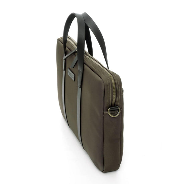A.g. Spalding & Bros. 520 Fifth Avenue New York 1 Zip PRESTON Briefcase KHAKI GREEN