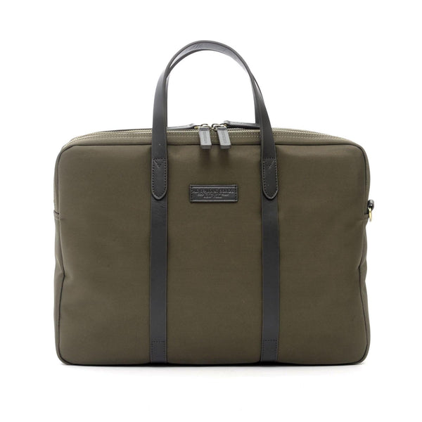a.g. spalding & bros. 520 fifth avenue new york 2 zip PRESTON Briefcase KHAKI GREEN