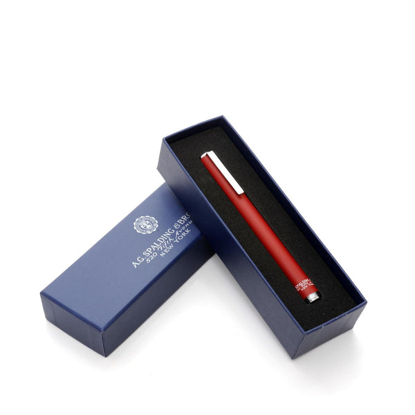 A.g. Spalding & Bros. 520 Fifth Avenue New York Compact Fountain Pen RED