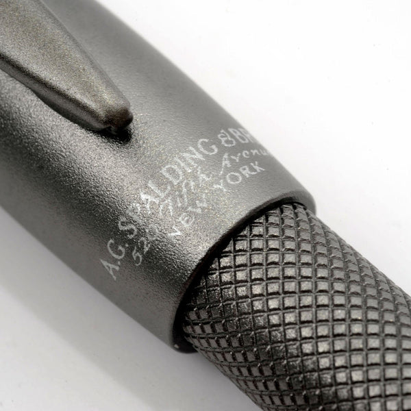 A.g. Spalding & Bros. 520 Fifth Avenue New York CREST GUN FOUNTAIN PEN GUNMETAL