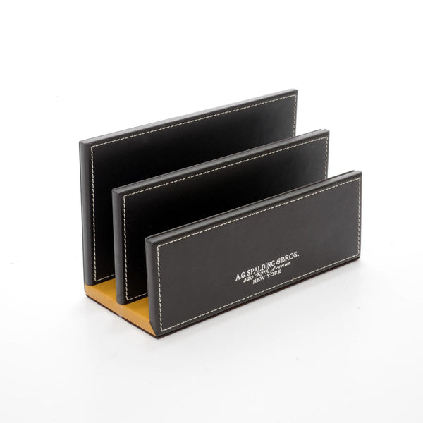 a.g. spalding & bros. 520 fifth avenue new york DOCUMENT HOLDER + CREDIT CARDS RIBBON YELLOW