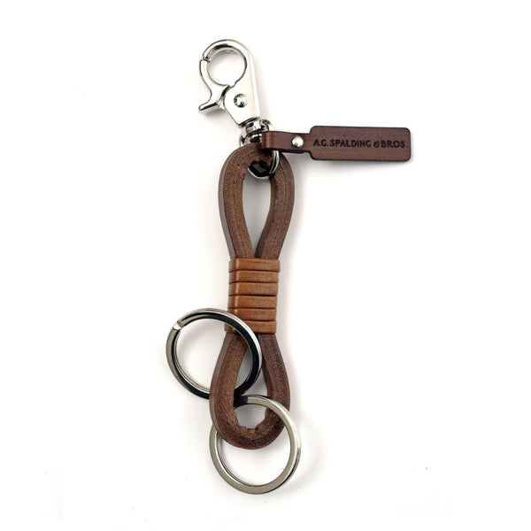 a.g. spalding & bros. 520 fifth avenue new york Double Leather key ring COW