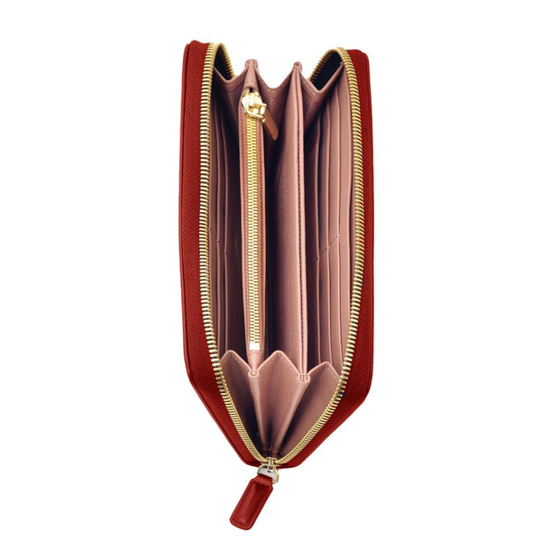 A.g. Spalding & Bros. 520 Fifth Avenue New York LARGE ZIP SISSY RED