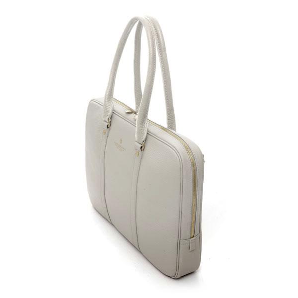 A.g. Spalding & Bros. 520 Fifth Avenue New York Long Handle Briefcase OFF WHITE