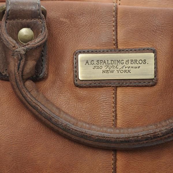 A.g. Spalding & Bros. 520 Fifth Avenue New York MOOSE BRIEFCASE COW