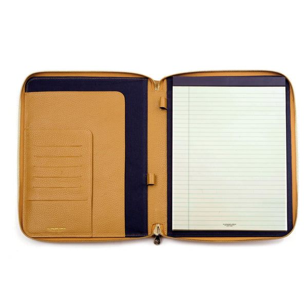 A.g. Spalding & Bros. 520 Fifth Avenue New York Note Book Holder A4 Grey Flanel YELLOW