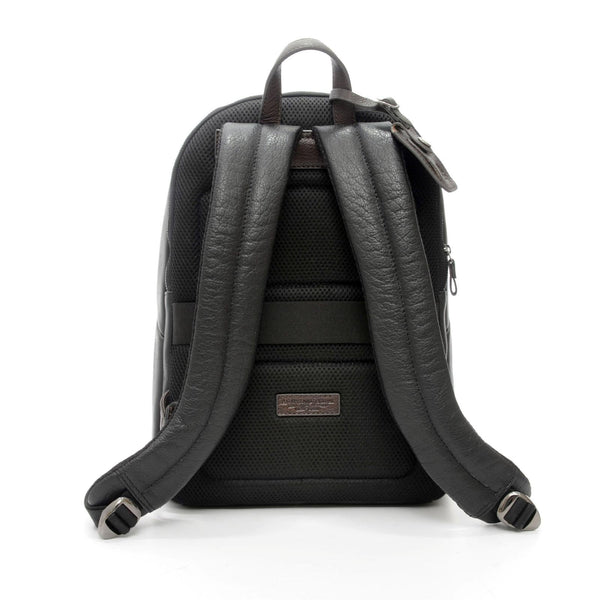 A.g. Spalding & Bros. 520 Fifth Avenue New York RAG ROUND BACKPACK BLACK WITH BROWN TRIM