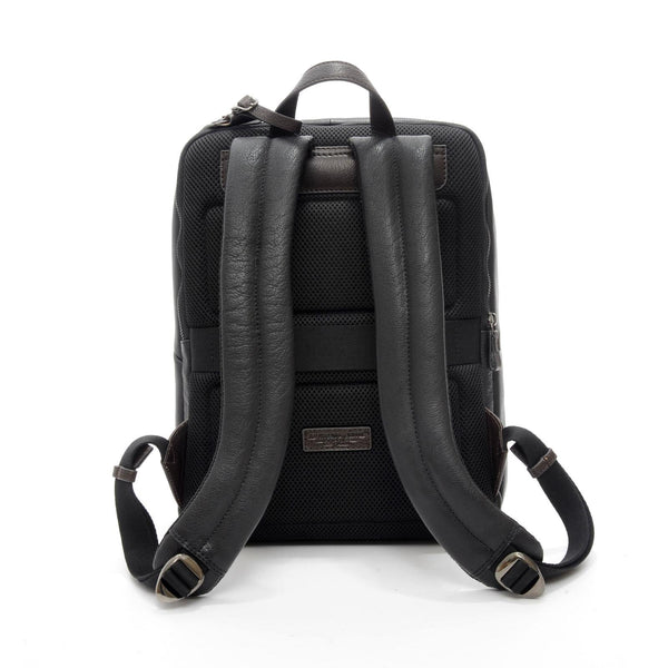 A.g. Spalding & Bros. 520 Fifth Avenue New York RAG SQUARE BACKPACK BLACK WITH BROWN TRIM