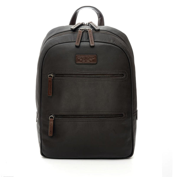 a.g. spalding & bros. 520 fifth avenue new york Round Large Tech Leather Backpack TESTA MORO