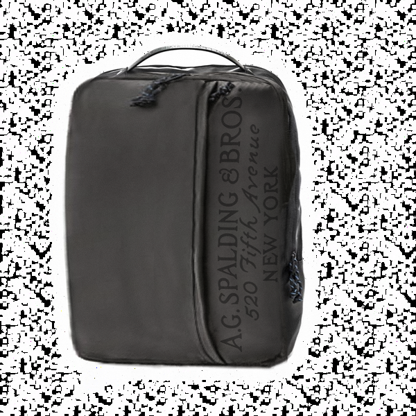 A.g. Spalding & Bros. 520 Fifth Avenue New York RUBBER Square Backpack BLACK