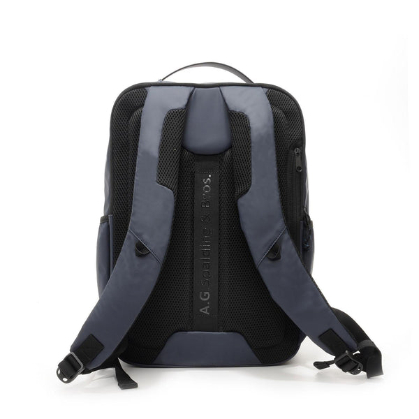 A.g. Spalding & Bros. 520 Fifth Avenue New York RUBBER Square Backpack BLUE
