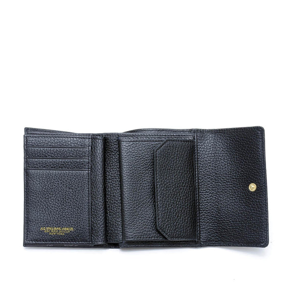 A.g. Spalding & Bros. 520 Fifth Avenue New York Small Continental Woman Wallet Tiffany BLACK