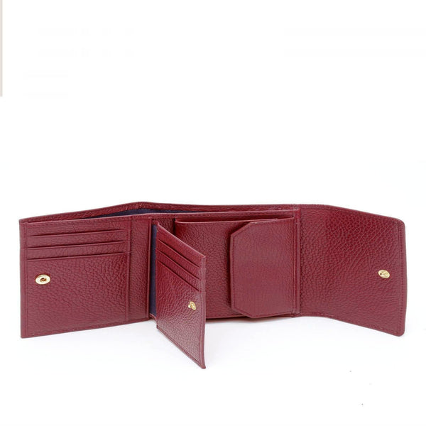 A.g. Spalding & Bros. 520 Fifth Avenue New York SMALL CONTINENTAL WOMAN WALLET TIFFANY DARK RED