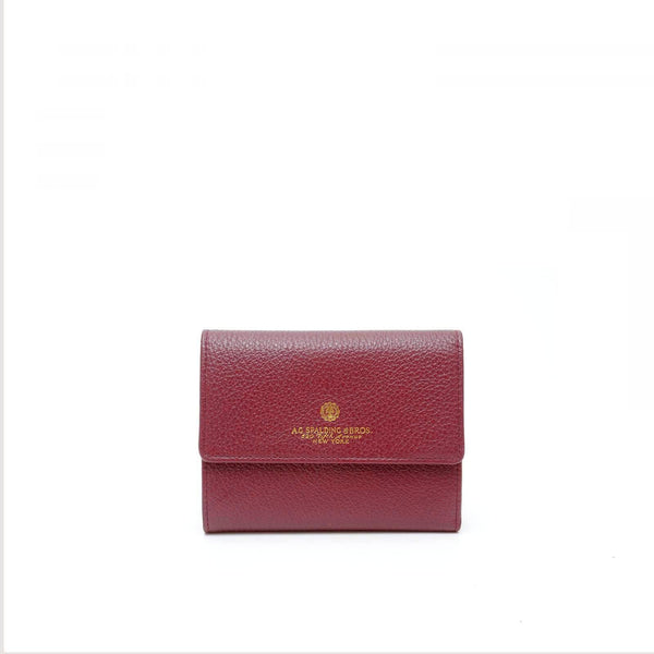 a.g. spalding & bros. 520 fifth avenue new york SMALL CONTINENTAL WOMAN WALLET TIFFANY DARK RED