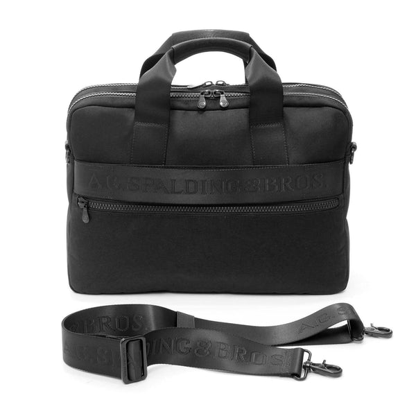 A.g. Spalding & Bros. 520 Fifth Avenue New York STREET 2 Zip Briefcase BLACK