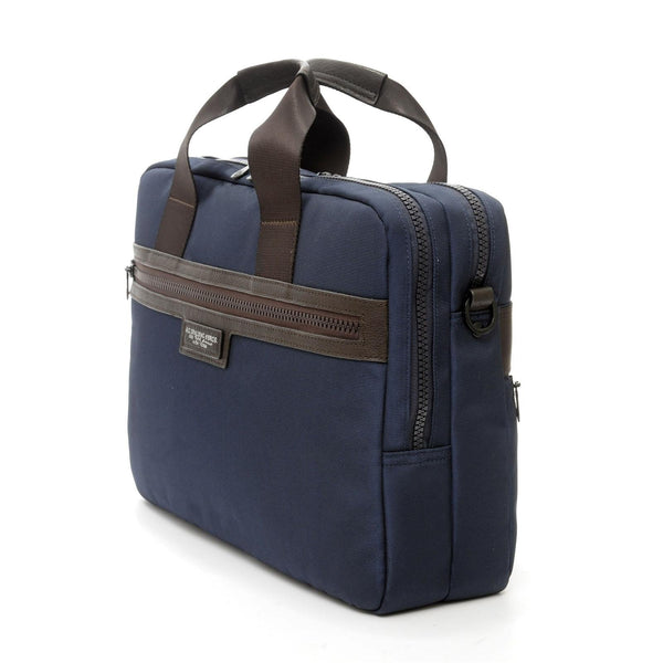 A.g. Spalding & Bros. 520 Fifth Avenue New York STREET 2 Zip Briefcase BLUE/DARK BROWN