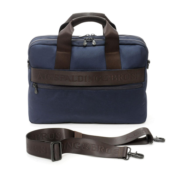 a.g. spalding & bros. 520 fifth avenue new york STREET 2 zip Briefcase BLUE/DARK BROWN