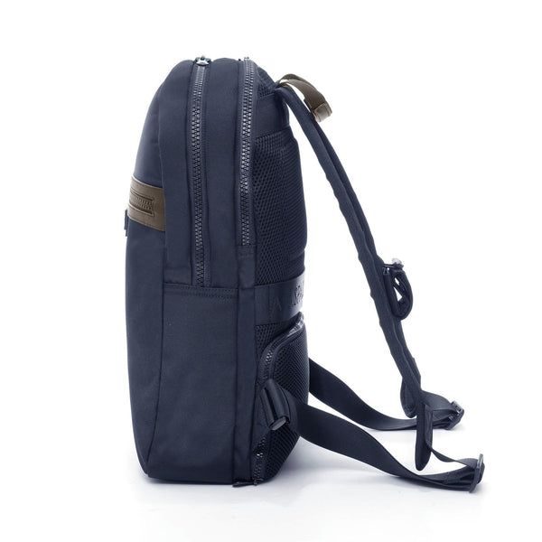 A.g. Spalding & Bros. 520 Fifth Avenue New York STREEt Round Backpack BLUE/DARK BROWN