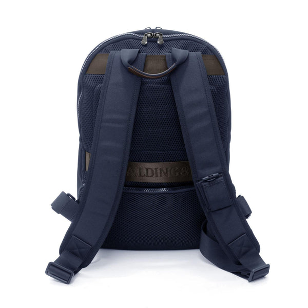 A.g. Spalding & Bros. 520 Fifth Avenue New York STREEt Round Backpack BLUE/DARK BROWN