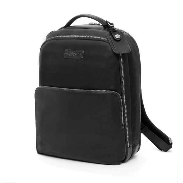 A.g. Spalding & Bros. 520 Fifth Avenue New York Tech Leather Backpack BLACK